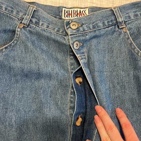 Vintage Bill Blass denim maxi skirt - Picture 2 of 9